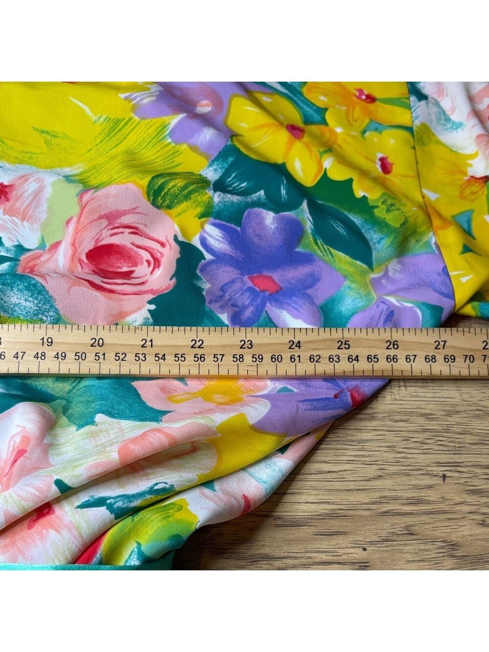Vintage Victoria’s Secret Floral Kimono Robe with Teal Accents One Size Fits All - Picture 7 of 8